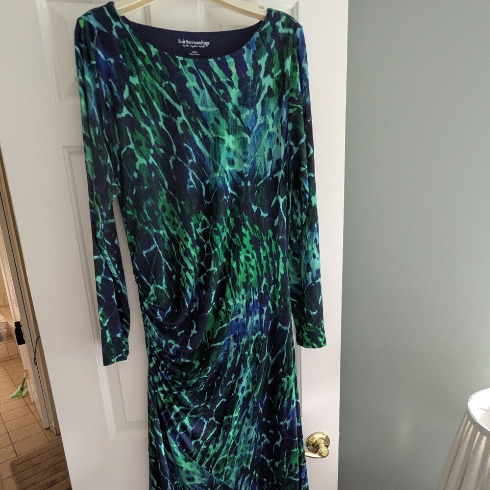 Soft Surroundings Longsleeve  Maxi  Dress- Size Large - NWOT